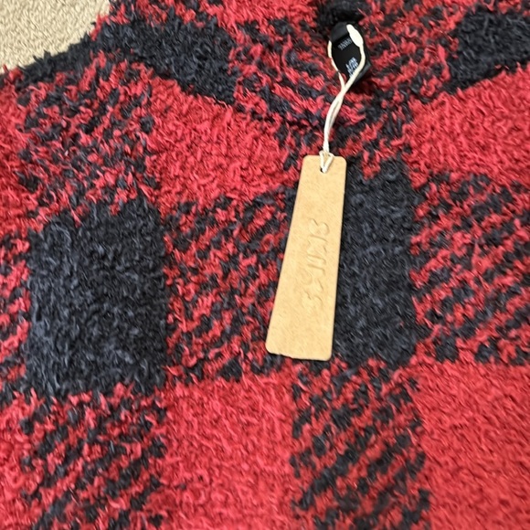 Skims Set  NWT Cozy Brick Buffalo Check Textured Hoodie & Jogger Set - Picture 10 of 16